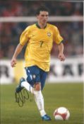 Football Elano 12x8 signed colour photo pictured in action for Brazil. Good condition. All