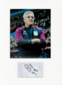 Football Steve Bruce 16x12 overall Aston Villa mounted signature piece includes signed album page