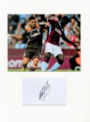 Football Axel Tuanzebe 16x12 overall Aston Villa mounted signature piece includes a signed album