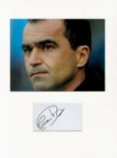 Football Roberto Martinez 16x12 overall mounted signature piece includes a signed album page and a