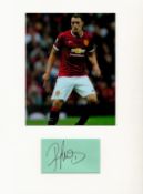 Football Phil Jones 16x12 overall Manchester United mounted signature piece includes a signed