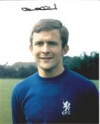 Football John Hollins 10x8 signed colour photo pictured while with Chelsea. Good condition. All