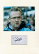 Football Paul Lambert 16x12 overall Aston Villa mounted signature piece includes signed album page