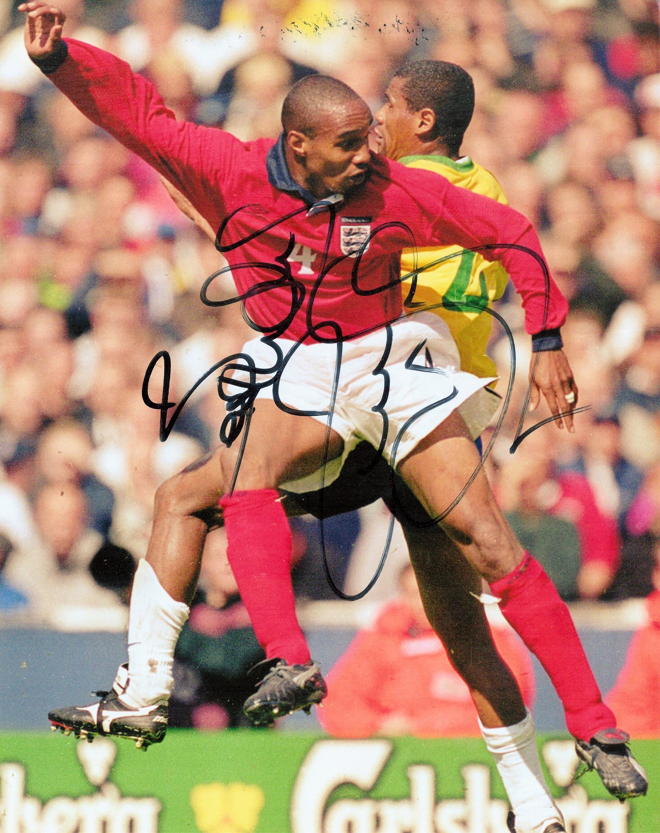 Football Paul Ince signed 10x8 England colour photo. Paul Emerson Carlyle Ince (born 21 October