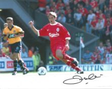 Football Jason McAteer signed Liverpool 10x8 colour photo. Good condition. All autographs come