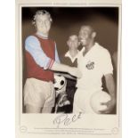 PELE Handsigned 20x16in size. Colourised Print. Limited Edition 31/100. Sporting Legends,