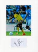 Football Hope Akpan 16x12 overall Burton Albion mounted signature piece includes a signed album page