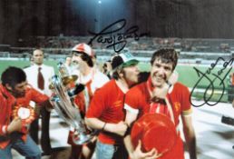 Football David Johnson and Joey Jones signed Liverpool colour photo. David Edward Johnson (born 23