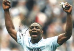Football Micah Richards 10x8 signed colour photo pictured celebrating while playing for Manchester
