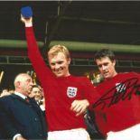 Geoff Hurst signed 12x8 colour photo. Geoff was part of the England football team who won the
