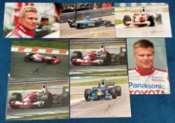 Motor Racing Collection of 7 Mika Salo Signed 12 x 8 Formula One Photos, Plus 1 other 12 x 8 Formula