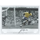 Jairzinho 16x12 handsigned colour, Black and white photo, Autographed Editions, Limited Edition.