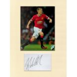 Football Darren Fletcher 16x12 overall Manchester United mounted signature piece includes signed