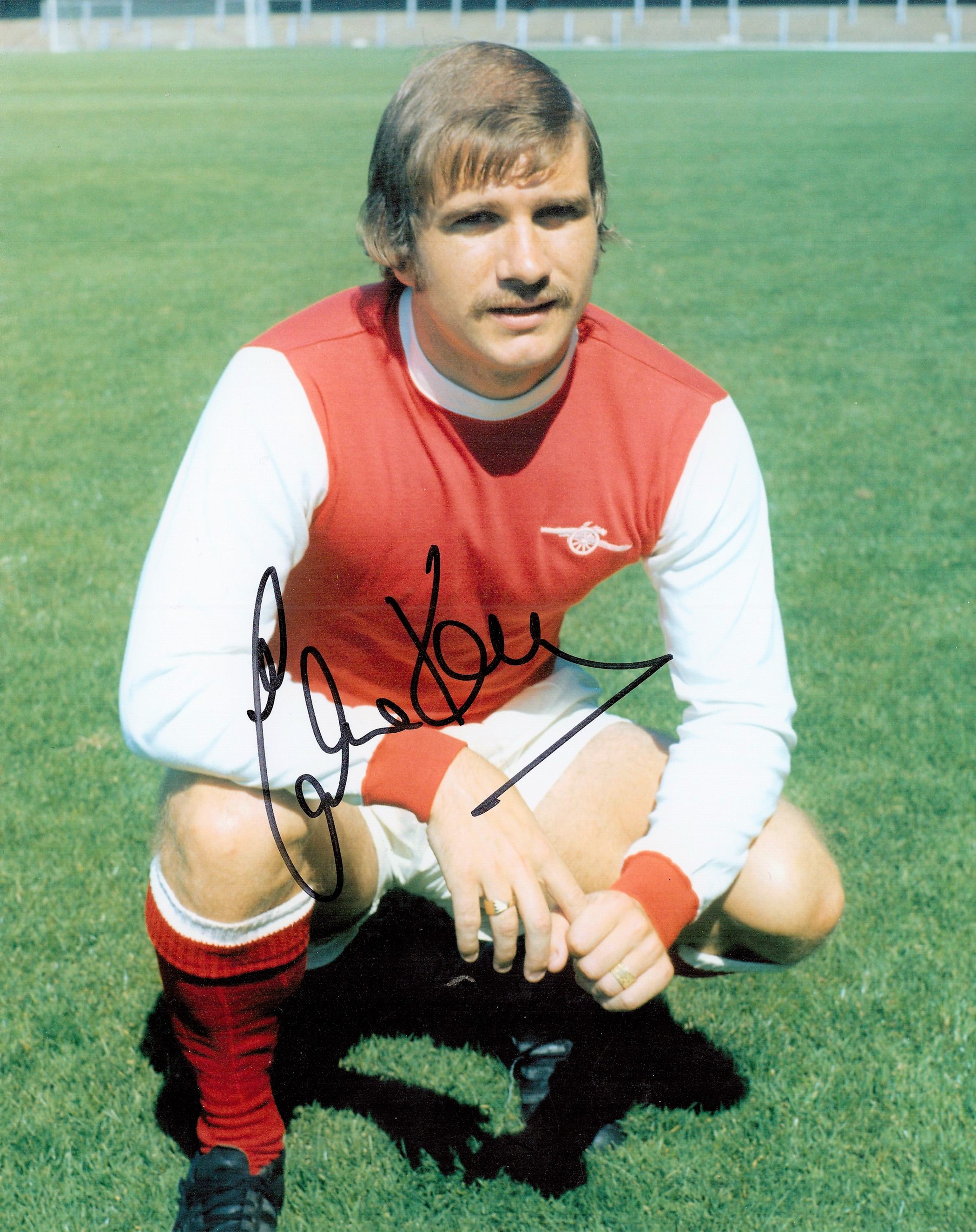 Football Eddie Kelly signed Arsenal 10x8 colour photo. Edward Patrick Kelly (born 7 February 1951)