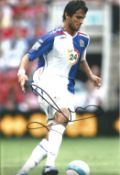 Football Roque Santa Cruz 12x8 signed colour photo pictured in action for Blackburn Rovers. Good