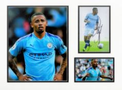 Football Gabriel Jesus 16x12 overall Manchester City mounted signature piece includes signed
