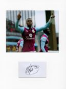 Football Jonathan Kodjia 16x12 overall Aston Villa mounted signature piece includes signed album