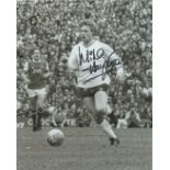 Football Micky Hazard signed 10x8 Tottenham Hotspur black and white photo. Micky Hazard, sometimes