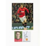 Football Adnan Januzaj 16x12 overall Manchester United mounted signature piece includes signed