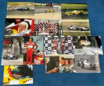 Motor Racing Collection of 13 Ralf Schumacher Signed Photos throughout his Career. Good condition.