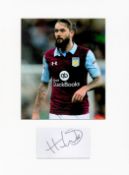 Football Henri Lansbury 16x12 overall Aston Villa mounted signature piece includes a signed album