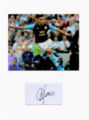 Football Anwar El Ghazi 16x12 overall Aston Villa mounted signature piece includes signed album page