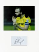 Football John Brayford 16x12 overall Burton Albion mounted signature piece includes a signed album