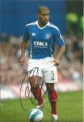 Football Glen Johnson 10x8 signed colour photo pictured in action for Portsmouth. Good condition.