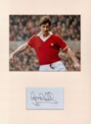 Football Gordon Hill 16x12 overall Manchester United mounted signature piece includes a signed album