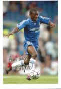 Football Shaun Wright Phillips signed 12X8 Chelsea colour photo. Shaun Cameron Wright Phillips (born