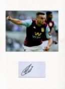Football John McGinn 16x12 overall Aston Villa mounted signature piece includes a signed album