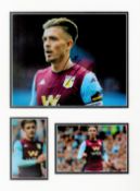 Football Jack Grealish 16x12 overall Aston Villa mounted signature piece includes signed colour