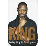 Football Ledley King signed hardback book titled King My Autobiography signed on the inside page.