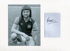 Football Brian Little 16x12 overall Aston Villa mounted signature piece includes signed album page