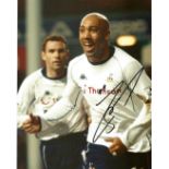 Football. Stephane Dalmat signed 10x8 colour photo. Photo shows Dalmat in action for Spurs
