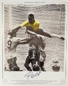 PELE Handsigned 20x16in size. Colourised Print. Limited Edition 80/100. Sporting Legends,