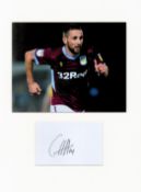 Football Conor Hourihane 16x12 overall Aston Villa mounted signature piece includes signed album