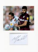 Football Mile Jedinak 16x12 overall Aston Villa mounted signature piece includes signed album page