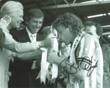 Football Brian Kilcline 10x8 Signed B/W Photo Pictured Receiving The FA Cup From The Duchess Of Kent