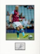 Football Philipe Senderos 16x12 overall Aston Villa mounted signature piece includes signed album