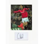 Football Andrei Kanchelskis 16x12 overall Manchester United mounted signature piece includes