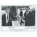 Jimmy Greaves & Terry Dyson 16x12 handsigned, Black and white photo, Autographed Editions, Limited