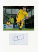 Football Ben Turner 16x12 overall Burton Albion mounted signature piece includes a signed album page