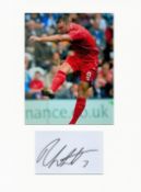 Football Rickie Lambert 16x12 overall Liverpool mounted signature piece includes a signed album page