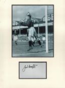 Football Jack Crompton 16x12 overall mounted signature piece includes signed album page and a superb