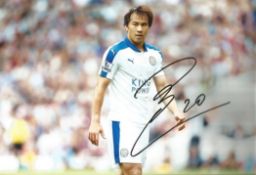 Shinji Okazaki Leicester City Signed 12 x 8 inch football photo. Good condition. All autographs come