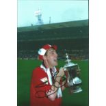 Steve Bruce Man United Signed 10 x 8 inch football photo. Good condition. All autographs come with a