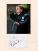 Football Harry Redknapp 16x12 overall QPR mounted signature piece includes a signed album page and a
