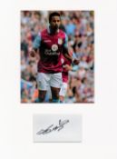 Football Scott Sinclair 16x12 overall Aston Villa mounted signature piece includes a signed album