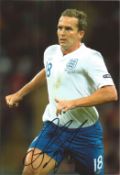 Football Kevin Davies 12x8 signed colour photo pictured in action for England. Good condition. All
